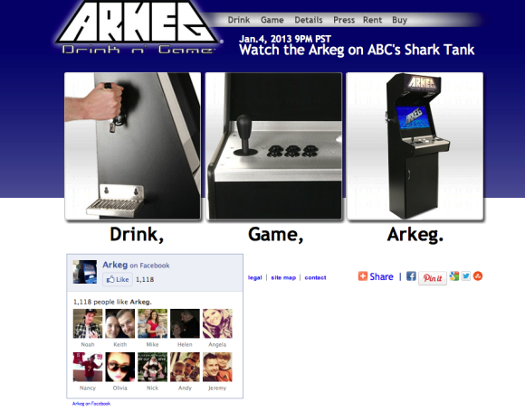 The Arkeg Drink n Game Console